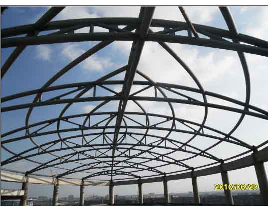 长葛中煤朔州宾馆管桁架工程